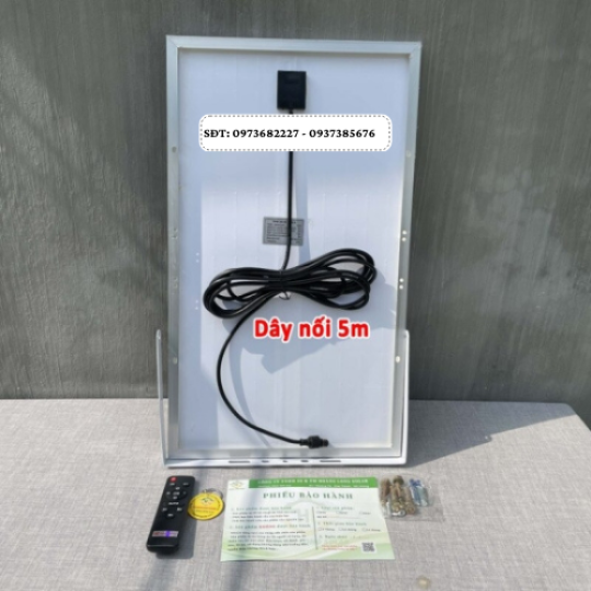 Đèn pha năng lượng mặt trời solar light 300w HL-8300S– Tấm pin mono – Mẫu mới 2024