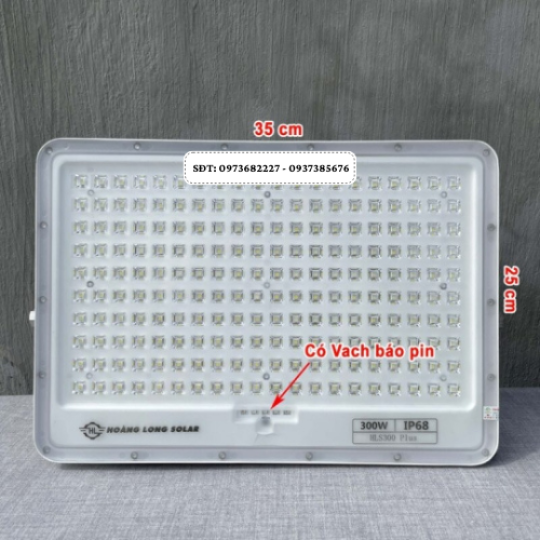 Đèn năng lượng mặt trời chống lóa kim cương 300W – HLS300 Plus Ver 2024 – Tấm pin mono cao cấp