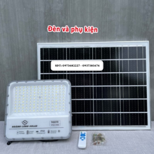 Đèn năng lượng mặt trời chống lóa mắt ngọc 900W New 2024 – Tấm pin mono