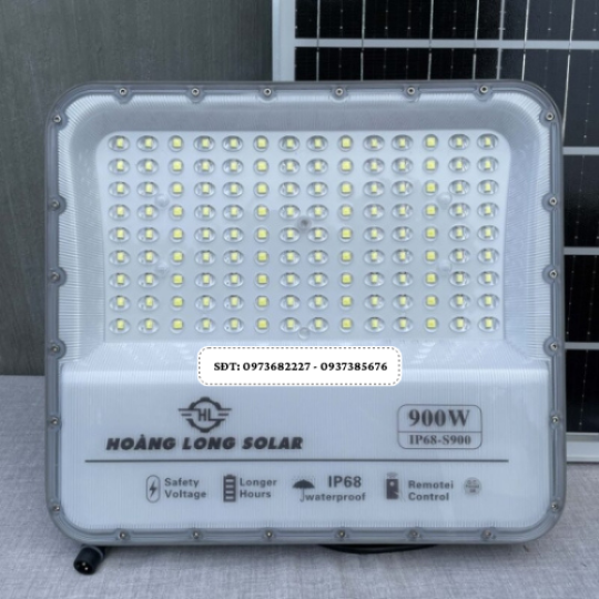 Đèn năng lượng mặt trời chống lóa mắt ngọc 900W New 2024 – Tấm pin mono