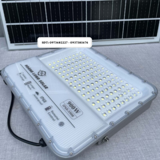 Đèn năng lượng mặt trời chống lóa mắt ngọc 900W New 2024 – Tấm pin mono