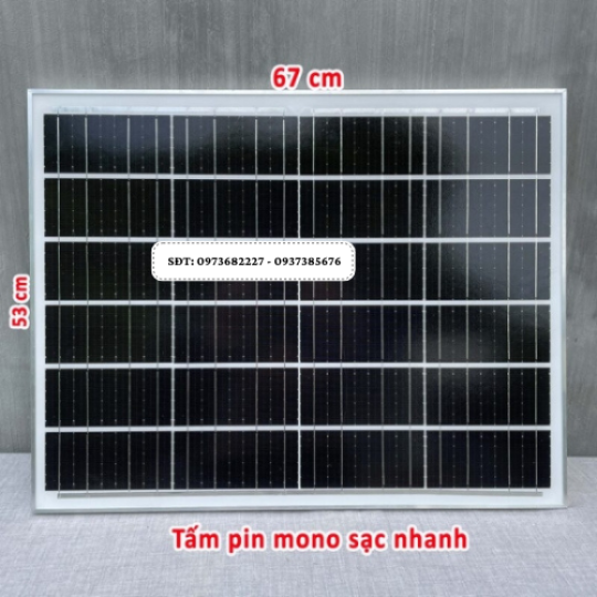 Đèn năng lượng mặt trời chống lóa mắt ngọc 900W New 2024 – Tấm pin mono