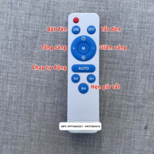 Đèn năng lượng mặt trời bàn chải mắt ngọc 500W – HLC500 -New 2024 – Tấm pin Mono sạc nhanh