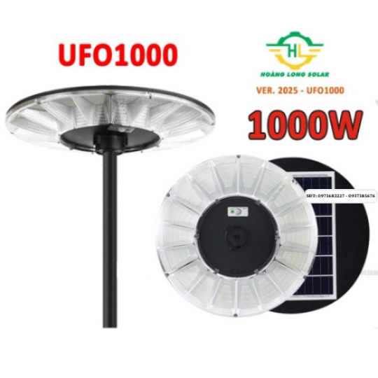 Đèn UFO liền thể năng lượng mặt trời UFO 1000w mẫu mới 2025