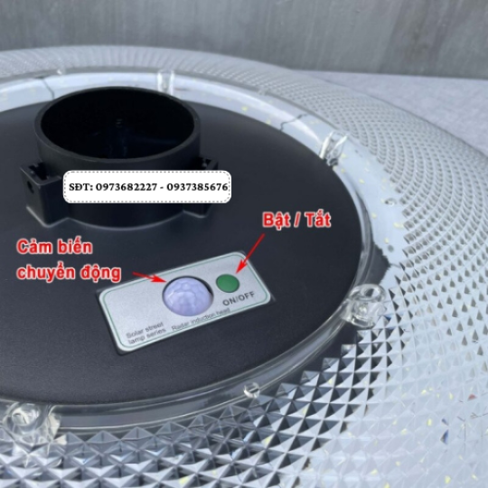 Đèn UFO liền thể năng lượng mặt trời UFO Kim Cương 1000w 3 màu