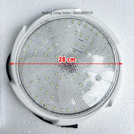 Đèn ốp trần năng lượng mặt trời 200w tấm pin mono | Mã HLO200 – ver 2024