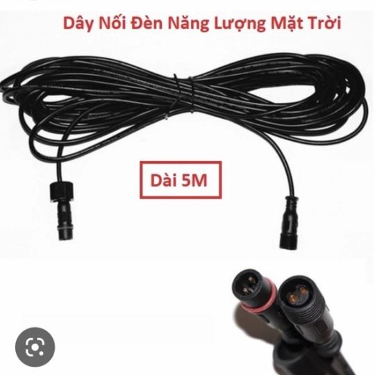 Dây nối đèn năng lượng mặt trời dài 5m