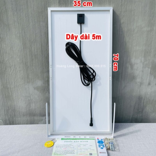 Đèn ốp trần năng lượng mặt trời 400w 3 màu ánh sáng | Mã HLO4003M Tấm pin mono
