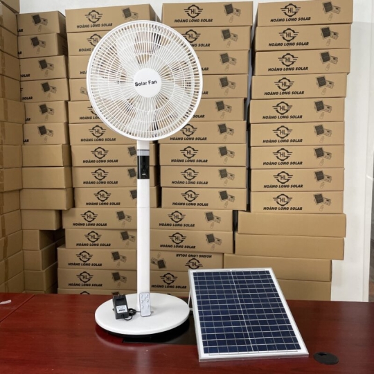 Quạt năng lượng mặt trời động cơ không chổi than 12v mã H8 mẫu mới 2024