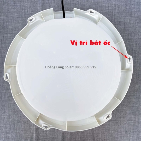 Đèn ốp trần năng lượng mặt trời 400w ánh sáng trắng | Mã HLO400- Tấm pin mono