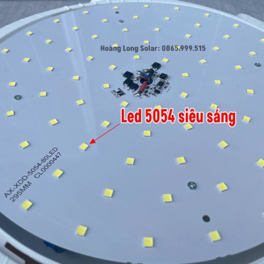 Đèn ốp trần năng lượng mặt trời 600w trắng | Mã HLO600- Led 5054 siêu sáng