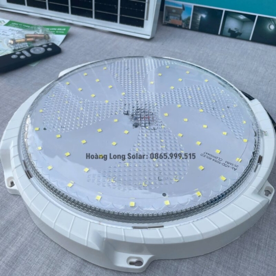 Đèn ốp trần năng lượng mặt trời 600w trắng | Mã HLO600- Led 5054 siêu sáng