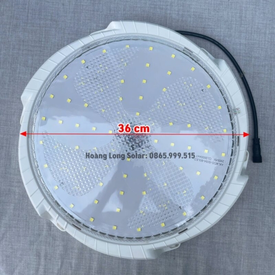 Đèn ốp trần năng lượng mặt trời 600w trắng | Mã HLO600- Led 5054 siêu sáng