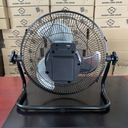 Quạt năng lượng mặt trời chân quỳ không chổi than, tấm pin mono mã 118F