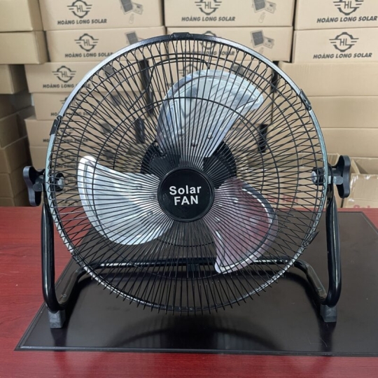 Quạt năng lượng mặt trời chân quỳ không chổi than, tấm pin mono mã 118F