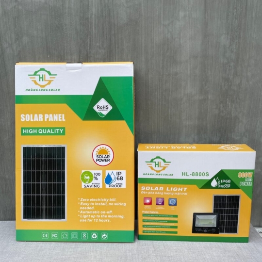Đèn năng lượng mặt trời solar light 800w – HL-8800S New 2024 – Tấm pin mono